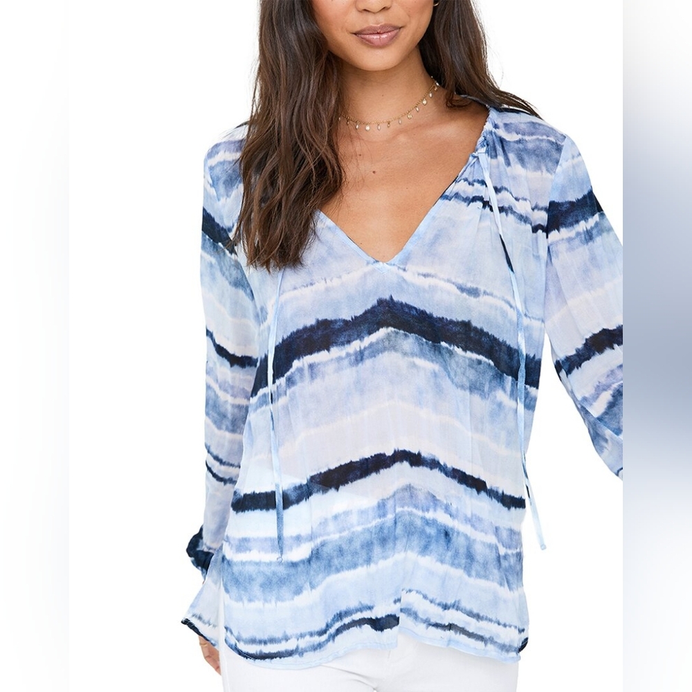Bella Dahl Striped Blouse Size L